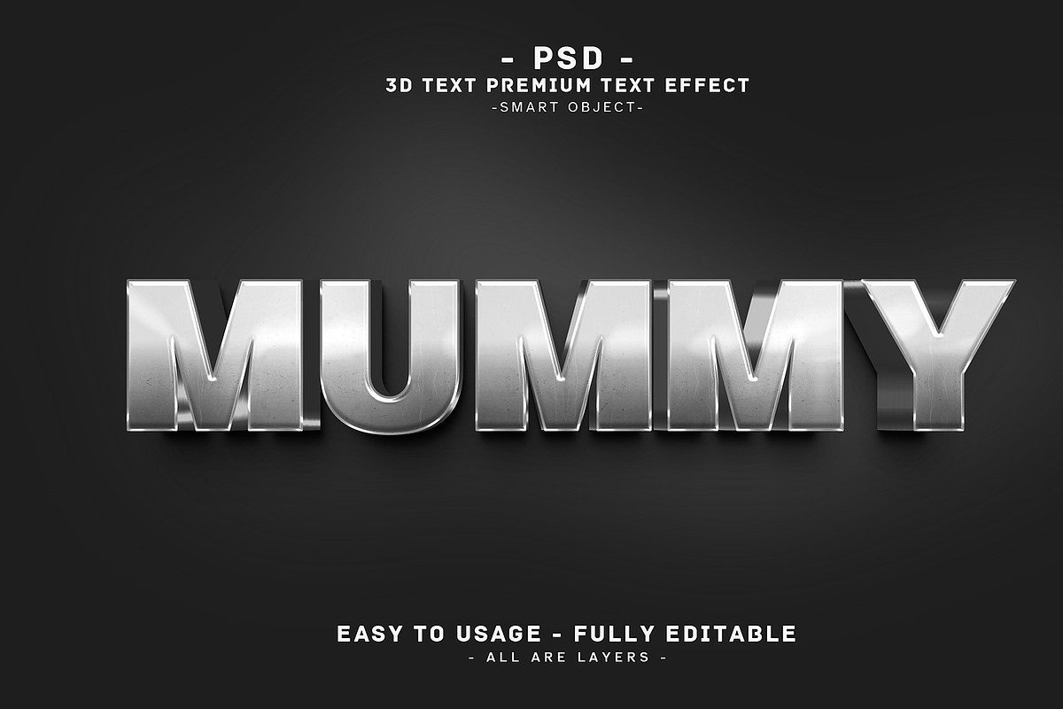 Mummy 3D Editable Psd Text Effect, a Layer Style Add-On by Md Jahidul99