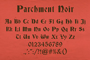 Parchment Noir Medieval Typeface, a Blackletter Font by Skewed Studio (Thumbnail 2 of 7)