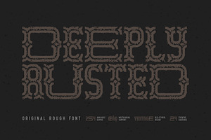 Deeply Rusted Font