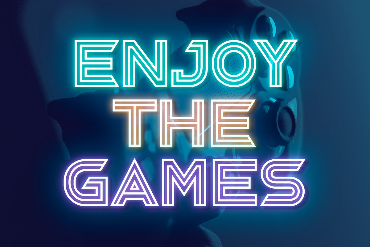 Neonrec, a Symbol Font by Ditatype (Photo 6 of 10)