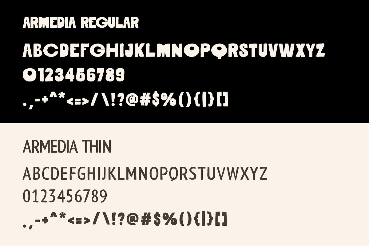 Armedia Font, a Font by Arendxstudio (Photo 8 of 8)