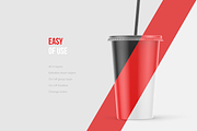 Soda cup mockup, a Cups & Container Mockup by BlackMockup (Thumbnail 3 of 8)