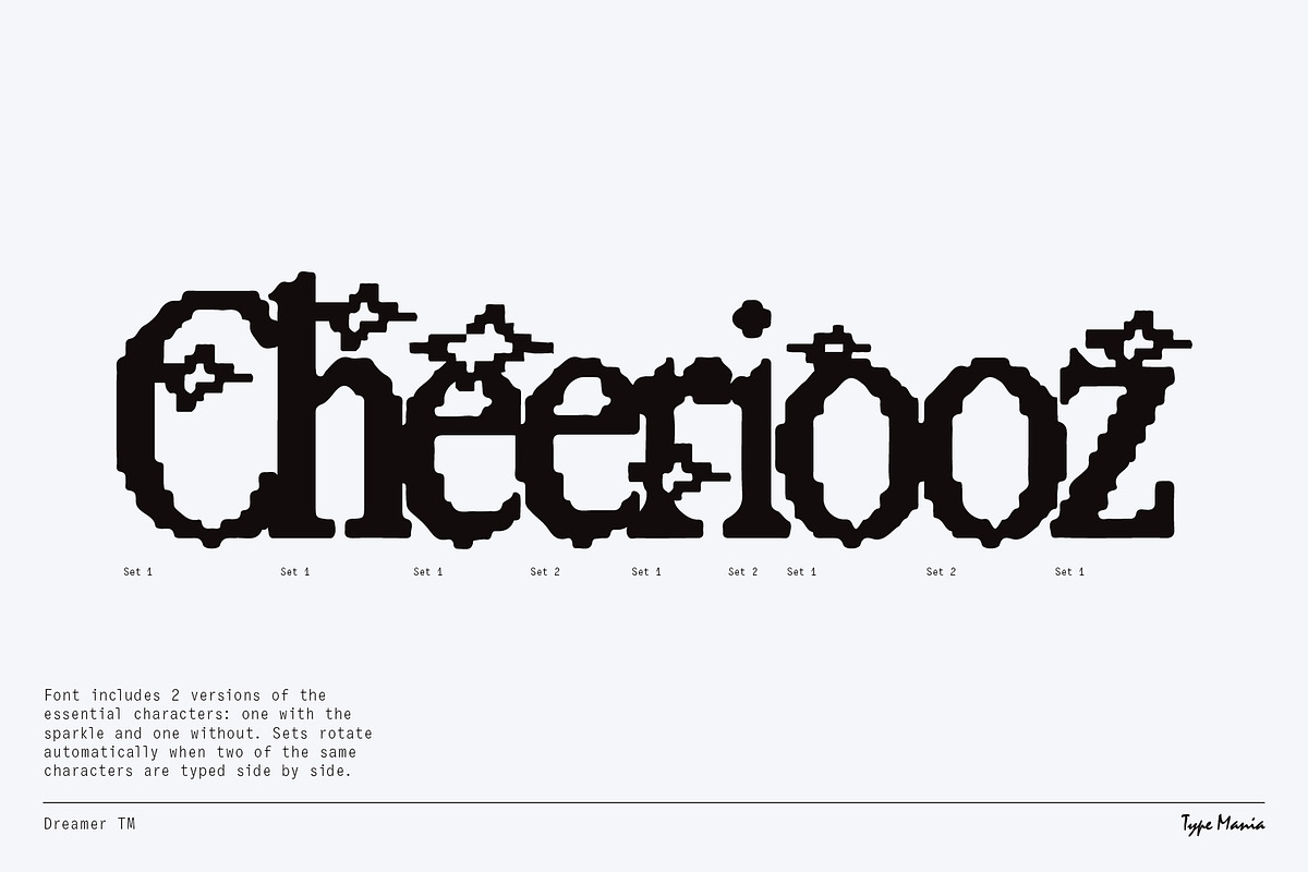 Dreamer TM – Y2K Aesthetics Font, a Serif Font by Type Mania (Photo 3 of 11)