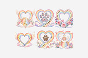 Rainbow Bridge Heart Clipart 15 PNG, an Animal Illustration by Tanya Kart (Thumbnail 10 of 10)