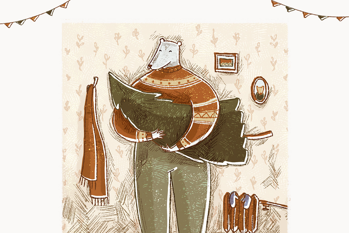 Christmas Bear Postcards & Gift Tags, an Animal Illustration by Yeticrab (Photo 9 of 11)