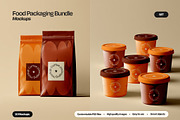 Food Packaging Mockup Bundle, a Cups & Container Mockup by Mego-studio (Thumbnail 1 of 10)