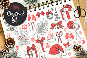 Christmas Sketch Set, a Decorative Illustration by Mona Monash (Thumbnail 1 of 10)