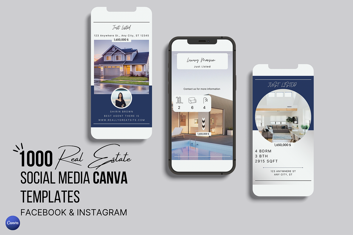 1000 Realtor Social Media Template, a Social Media Template by Kay Designs (Photo 8 of 15)