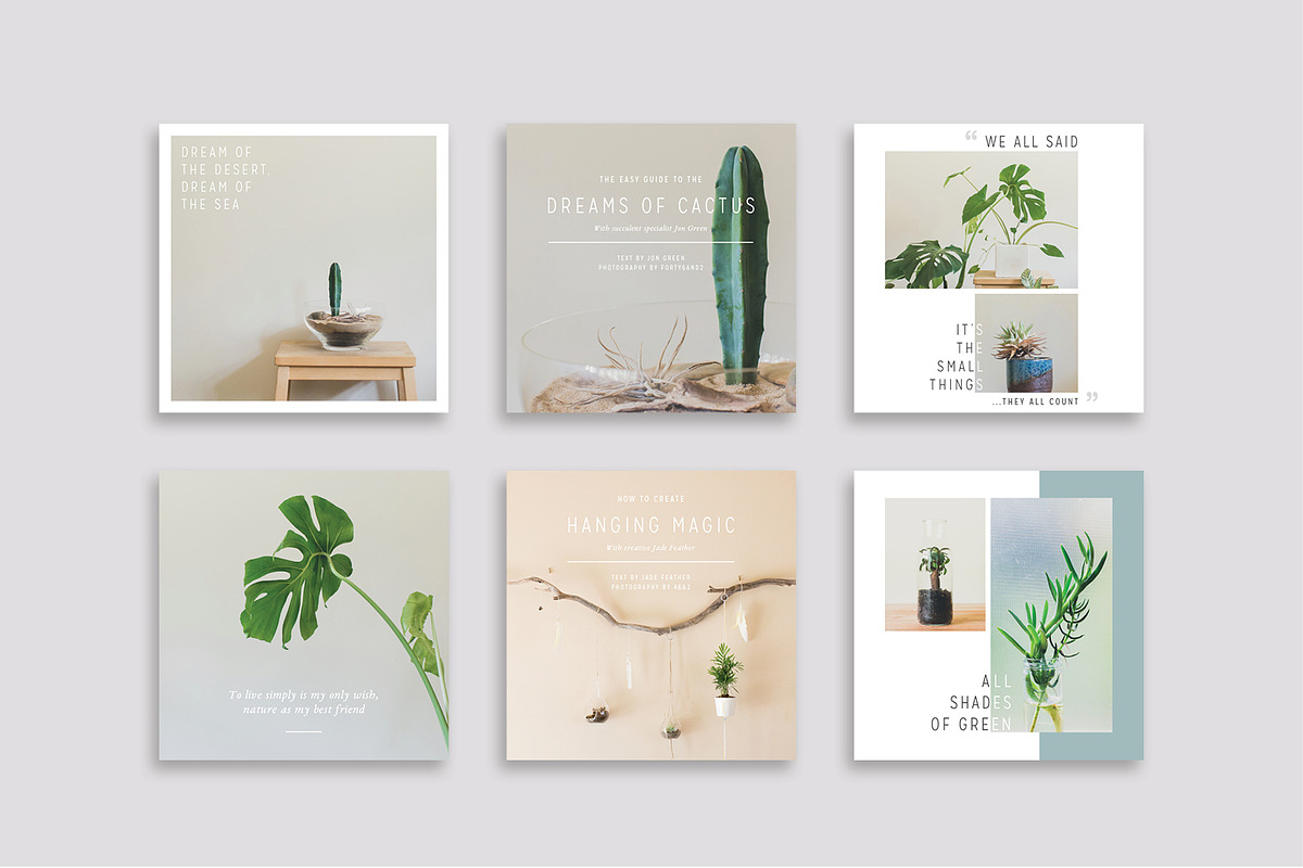 NATURALIS Instagram Pack, a Social Media Template by 46&2 Collective (Photo 6 of 9)