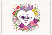 Mother's Day Flowers Sublimation, an Object Illustration by CraftArtStudio (Thumbnail 1 of 4)