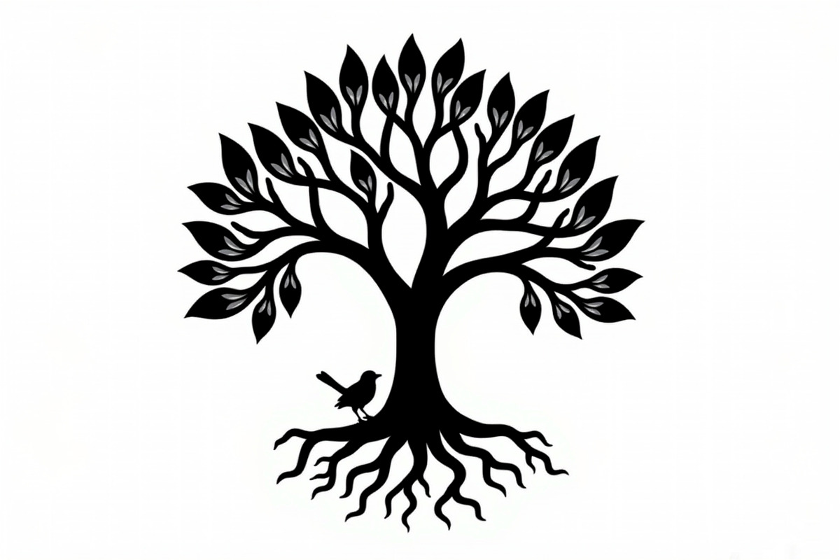 Tree Silhouette with Birds Bundle, an Illustration by Designs_River (Photo 6 of 9)