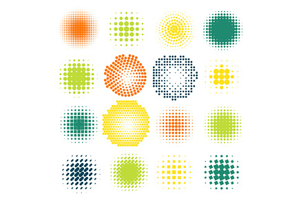 16 Halftone Shapes