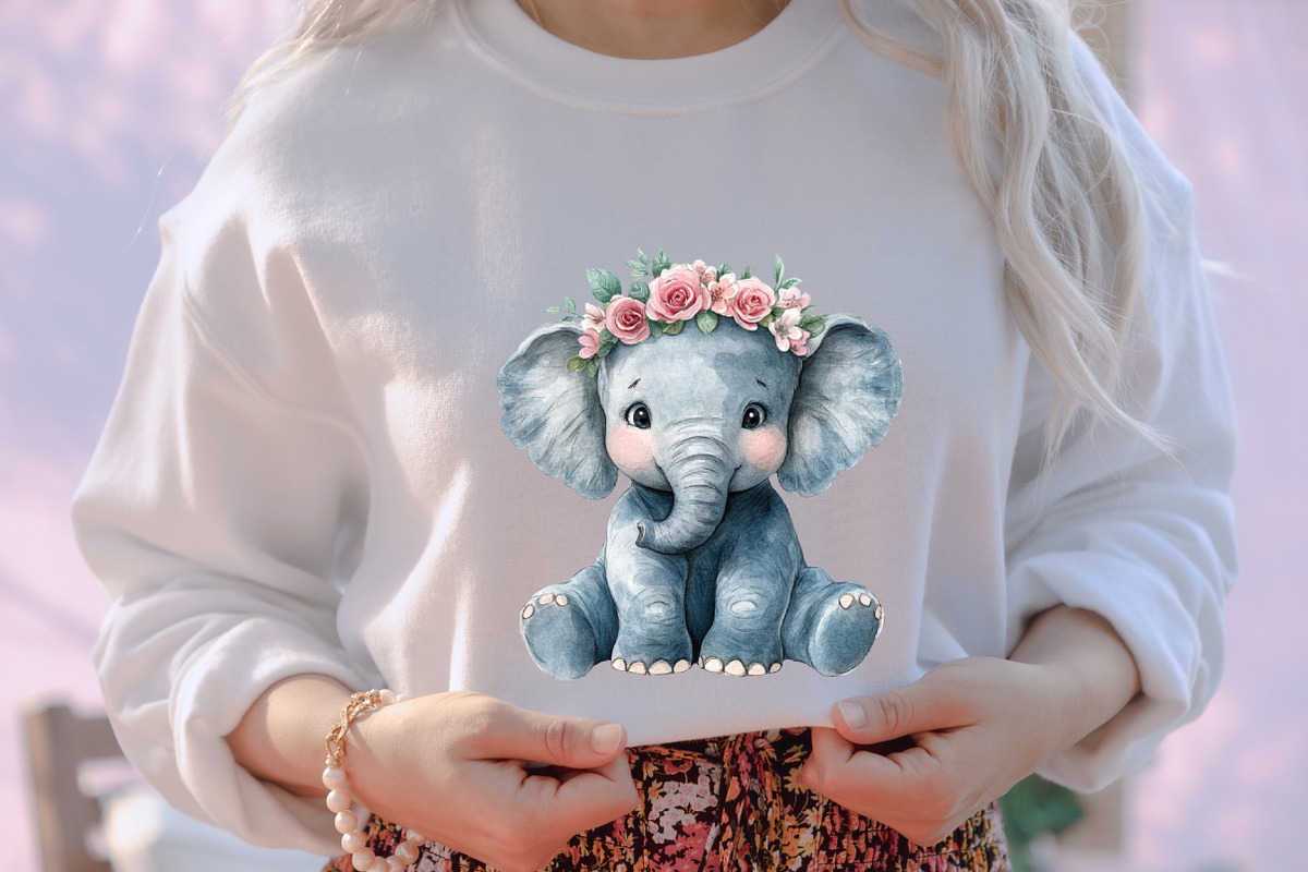 Watercolor Cute Animals Clipart, an Illustration by designcity5 (Photo 5 of 5)