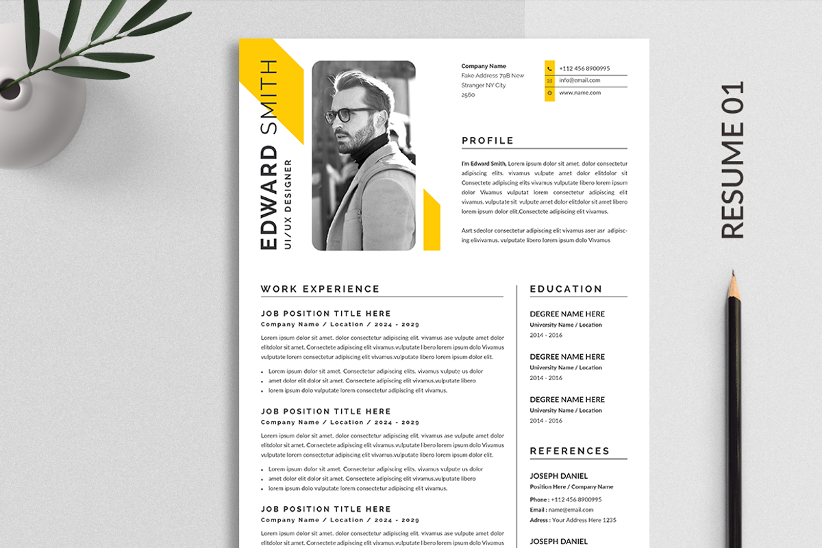 Resume/CV Template | Canva, a Resume Template by ArtisticLand (Photo 4 of 7)