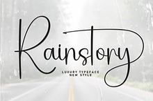 Rainstory | Script Font