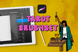 Vectorized Tarot Procreate Brushset