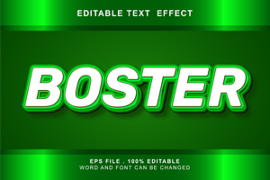 Boster Text Effect Editable