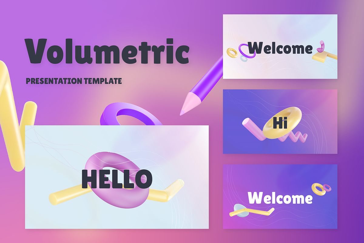Volumetric 3D - PowerPoint Template, a Presentation Template by chio.design - Khalay Chio (Photo 2 of 16)