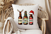 Beer Christmas, Funny Christmas PNG, an Illustration by Libby Wishes (Thumbnail 3 of 6)