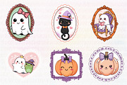Cute Ghost Frame Sublimation Bundle, an Illustration by CreationArt (Thumbnail 2 of 5)