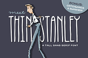 Thin Stanley Font + Catchwords, a Sans Serif Font by Denise Chandler (Thumbnail 1 of 8)