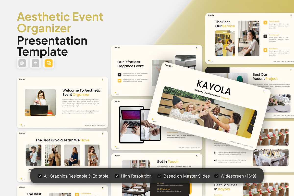 Event Organizer Google Slide, a Presentation Template by Annora Studio (Photo 1 of 5)