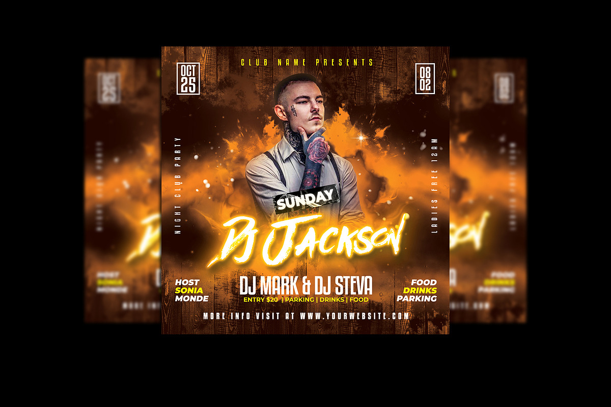 Club Party Flyer, a Flyer Template by StarPixles11 (Photo 1 of 2)