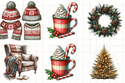 Cozy Winter Christmas Clipart, an Illustration by CrexoraLab (Thumbnail 5 of 5)