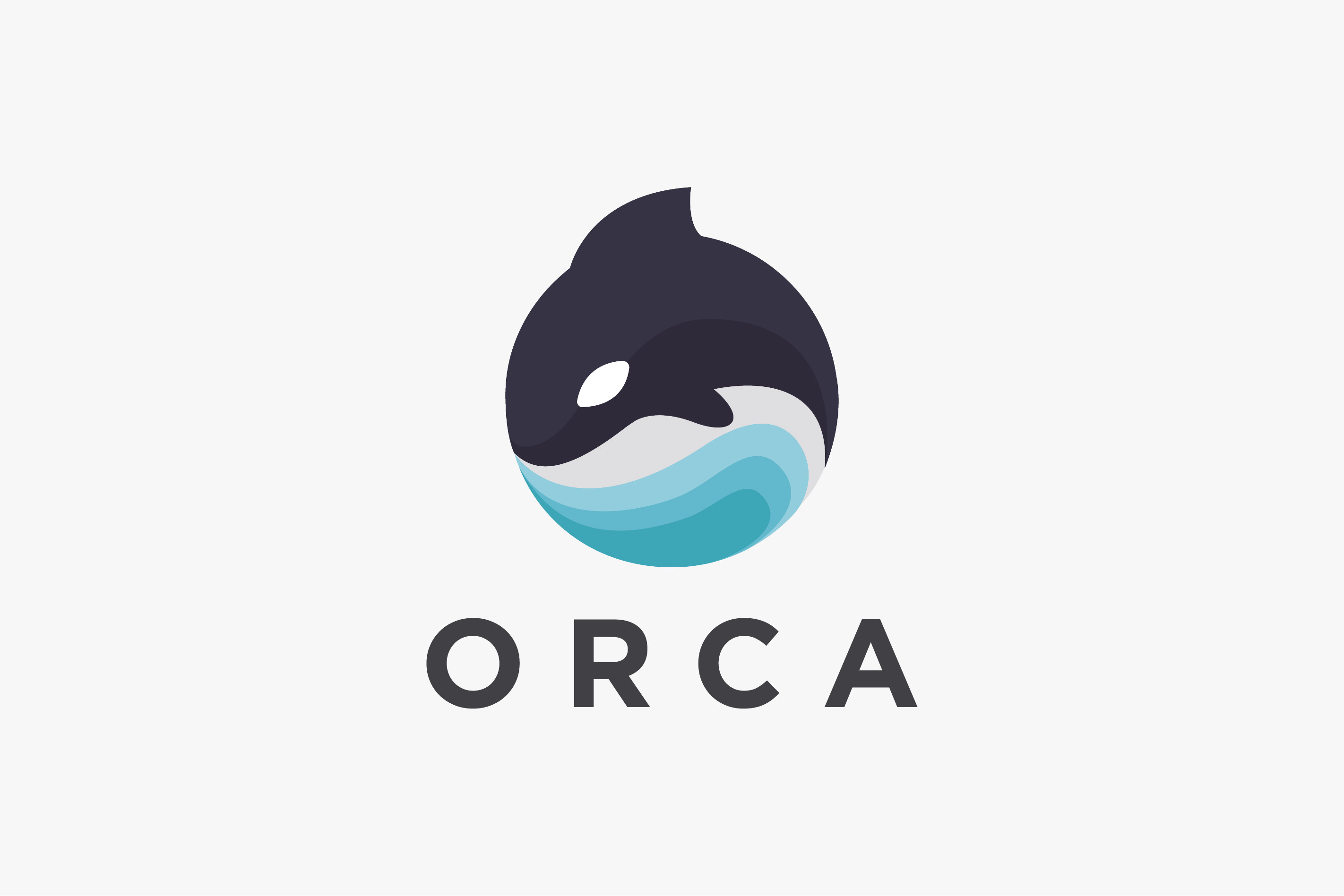 Abstract modern jumping orca logo, a Branding & Logo Template by DOMHOUZE