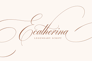 Ecatherina - legendary script, a Script Font by Blessed Print (Thumbnail 1 of 42)