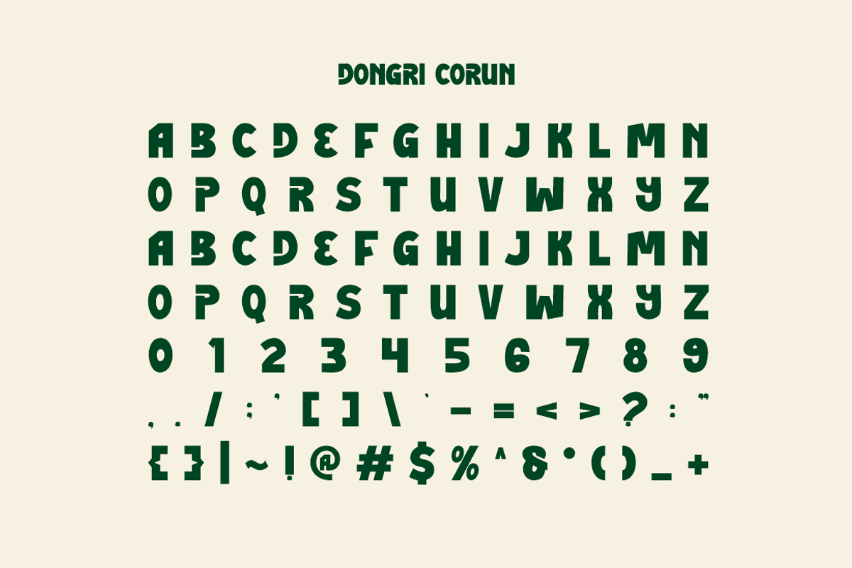 Dongri Corun - Funny Font, a Sans Serif Font by Iqsiart Studio (Photo 6 of 6)