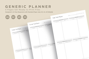 Meal Planning Pages Set V-15