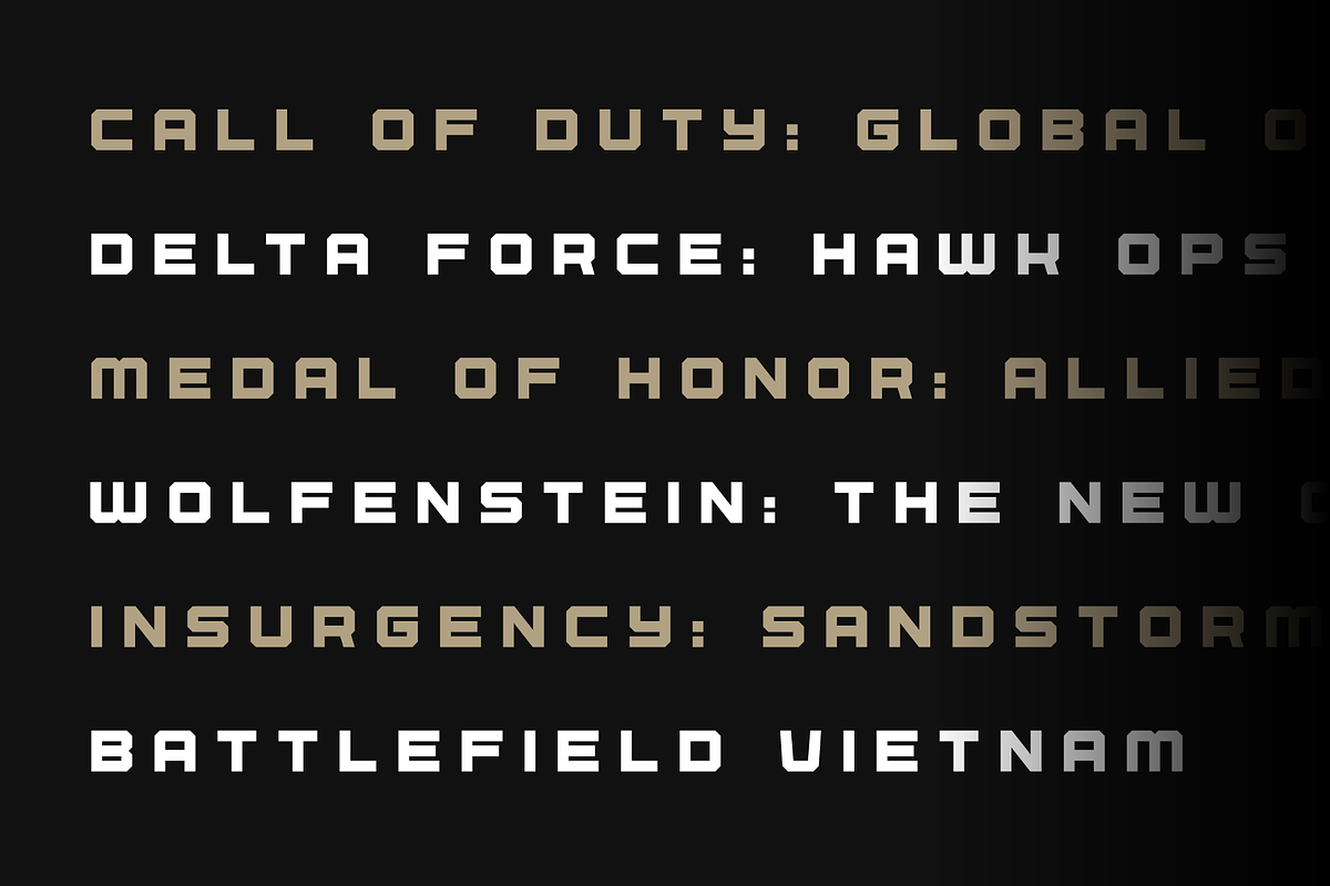 Division An Army Inspired Typefeace, a Sans Serif Font by alpercakici (Photo 11 of 14)