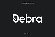 Debra - Futuristic & Rounded Font, a Sans Serif Font by Publiworks (Thumbnail 1 of 8)
