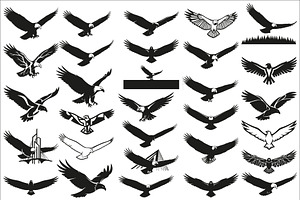 Powerful eagle flying wall art desig, an Illustration by Amazin_art