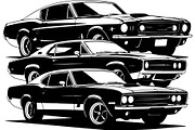 Retro Fast Car Vector SVG Bundle, an Object Graphic by jahid234 (Thumbnail 12 of 13)