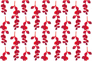 Tropical liana red leaves seamless, a Pattern Graphic by Nikelser (Thumbnail 2 of 3)
