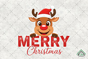 Christmas Reindeer PNG, an Illustration by Craft Nest (Thumbnail 1 of 6)