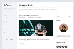 Blogezy - HTML5 Blog Template