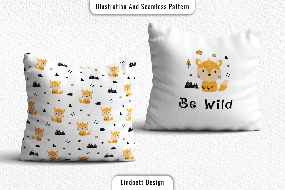 Seamless pattern with cute fox, a Pattern Graphic by lindoet23 (Photo 3 of 3)