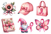 Breast Cancer Clipart, an Illustration by Daily.Designs (Thumbnail 5 of 5)