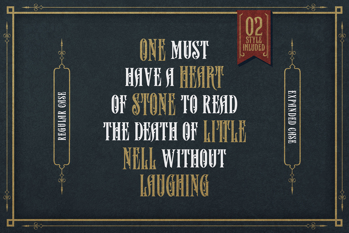 Master Rumble Victorian Typeface, a Blackletter Font by alit design (Photo 4 of 25)