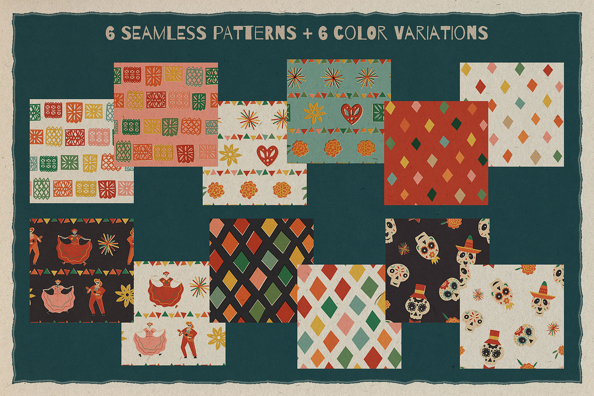 Dia De Los Muertos graphic retro set, a Seasonal Illustration by Paper Cherry (Photo 8 of 16)