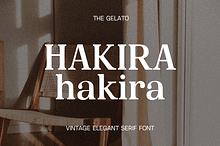 Hakira | Vintage Elegant Serif Font