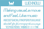 Visual Rhythm font, a Font by weknow (Thumbnail 2 of 8)