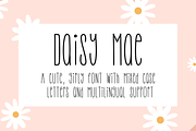 Daisy Mae | A cute, girly font, a Sans Serif Font by Sunkissed Minimalist (Thumbnail 1 of 4)