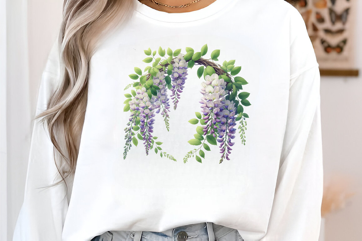 Wisteria Floral Garden Clipart PNG, an Illustration by SinaCreation (Photo 5 of 7)