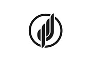 Monogram Letter JP PJ Logo, a Branding & Logo Template by Buqancreative (Thumbnail 1 of 4)