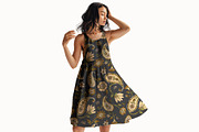 Ethnic Paisley Floral Pattern, a Pattern Graphic by StudioGlouna (Thumbnail 8 of 9)