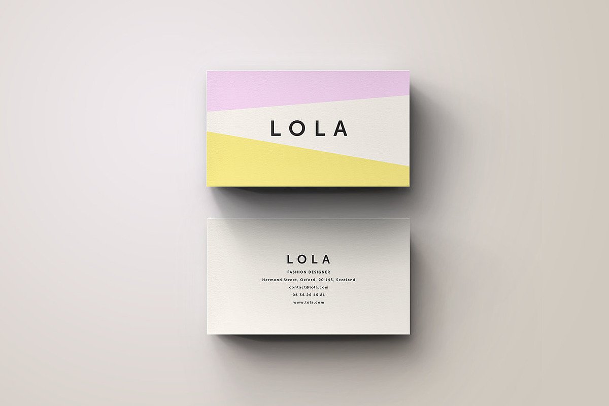 Graphic Business Card Template, a Business Card Template by Blank Studio